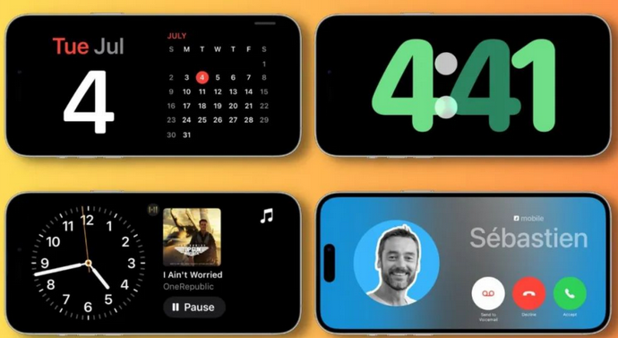 巴东苹果手机维修分享iOS17横屏充电待机显示有什么好处 
