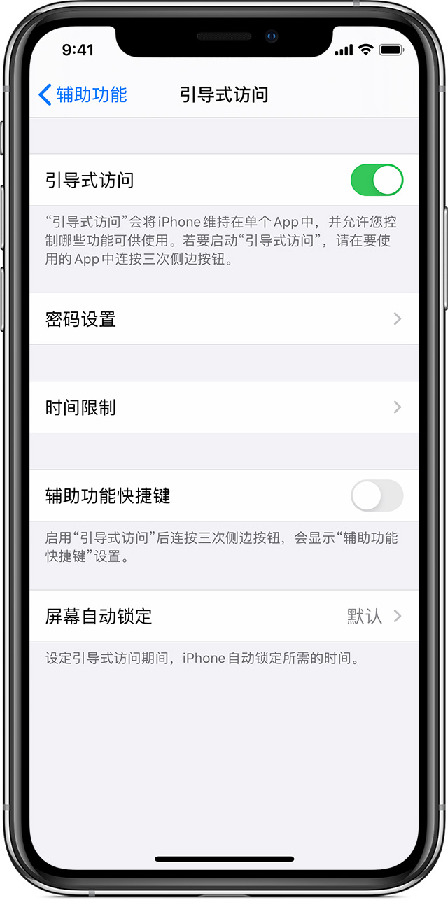 巴东苹果手机维修分享如何在 iPhone 上退出引导式访问 