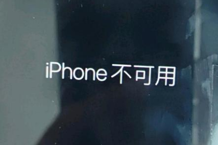 巴东苹果服务网点分享锁屏界面显示“iPhone 不可用”如何解决 