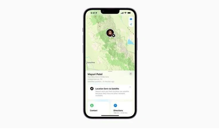 巴东苹果14维修分享iPhone14系列中 FindMy功能通过卫星分享位置方法教程 